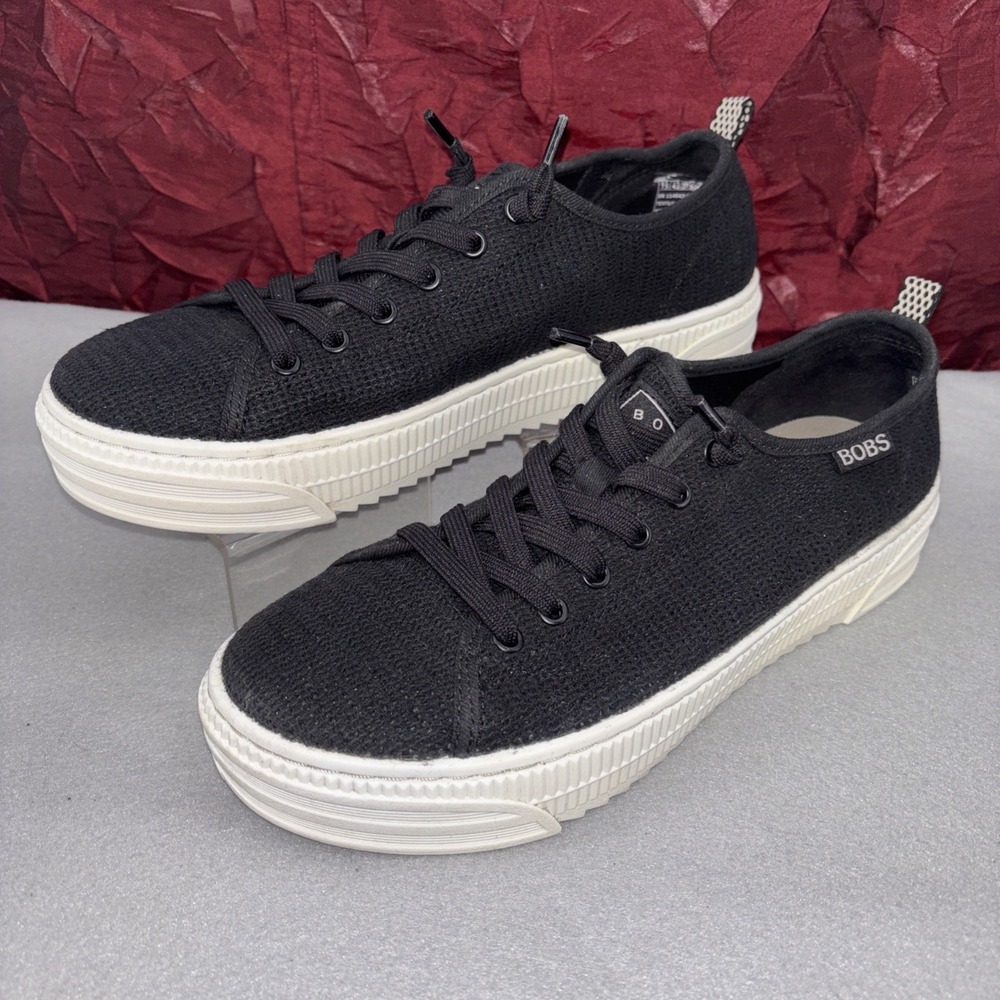 Bobs Sketchers Women's 7.5 Shoe Platform Sneaker Chunky Retro Y2K NWT 114643/BLK
